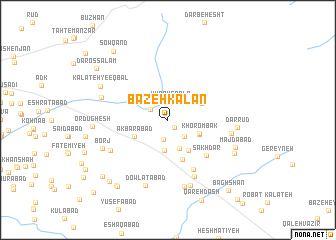 map of Bāzeh Kalān