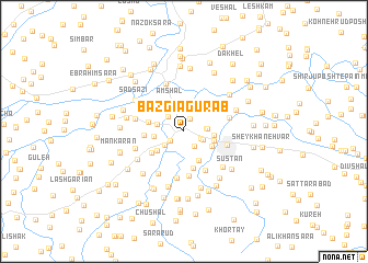 map of Bāzgīā Gūrāb