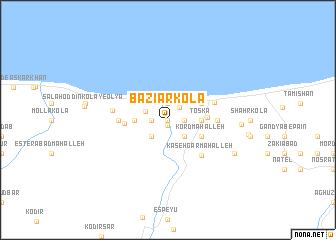 map of Bāzīār Kolā