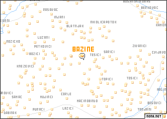 map of Bazine