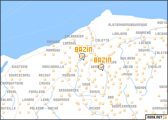 map of Bazin