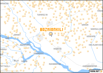 map of Bāz Miān Kili