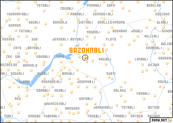 map of Bazohnbli