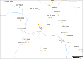 map of Bazohn