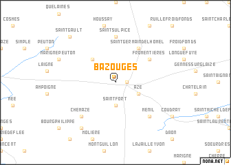 map of Bazouges