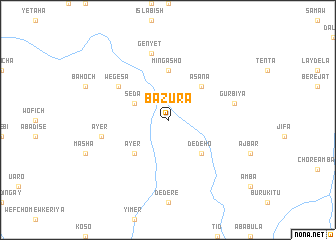 map of Bazura