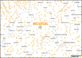 map of Bazurgāl