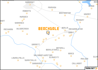 map of Beachdale