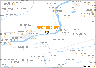 map of Beach Haven