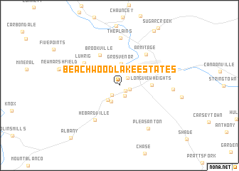 map of Beachwood Lake Estates