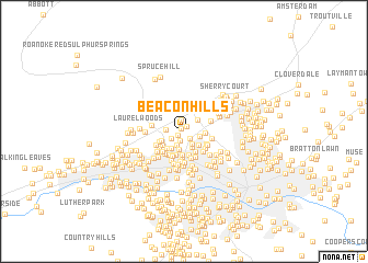 map of Beacon Hills