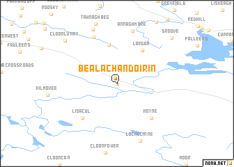 map of Bealach an Doirín