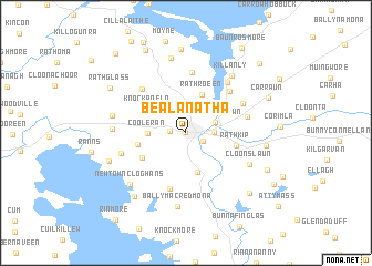map of Béal An Átha