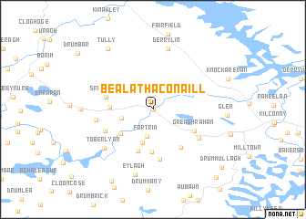 map of Béal Átha Conaill