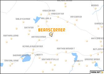 map of Beans Corner