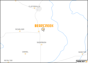 map of Bear Creek