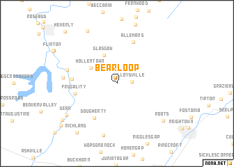 map of Bear Loop
