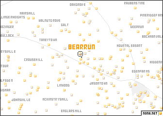 map of Bear Run