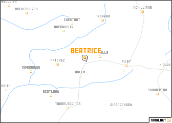 map of Beatrice