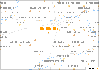 map of Beaubray