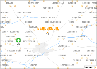 map of Beaubreuil