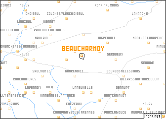 map of Beaucharmoy