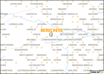 map of Beauchêne