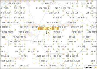 map of Beau Chêne