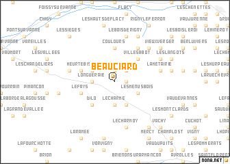 map of Beauciard