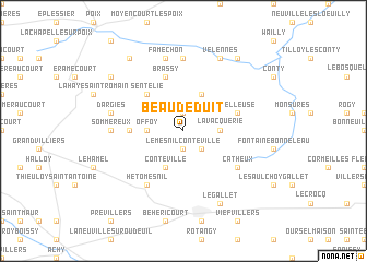 map of Beaudéduit