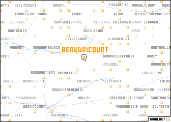 map of Beaudricourt