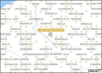 map of Beaudrouard