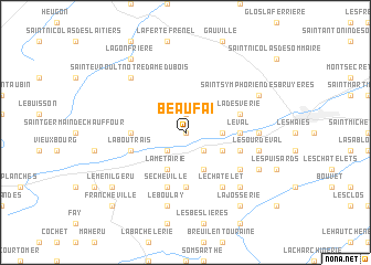 map of Beaufai