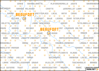 map of Beaufort