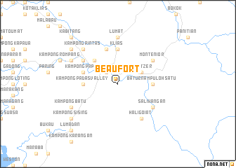 map of Beaufort