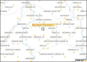 map of Beaufremont