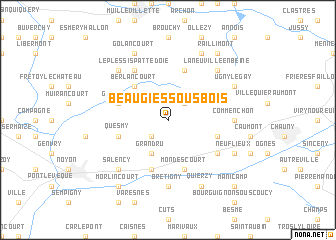 map of Beaugies-sous-Bois