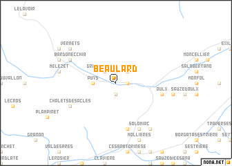 map of Beaulard