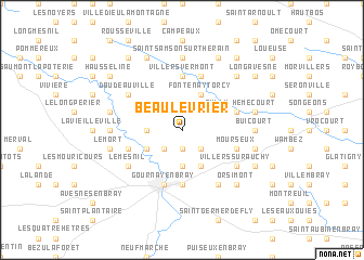 map of Beaulevrier