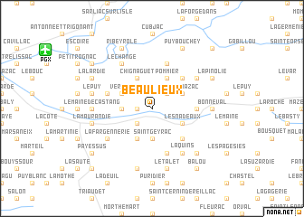 map of Beaulieux