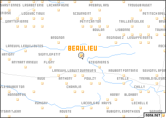 map of Beaulieu