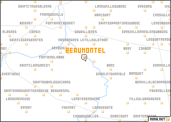 map of Beaumontel