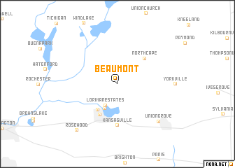 map of Beaumont