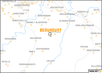 map of Beaumount