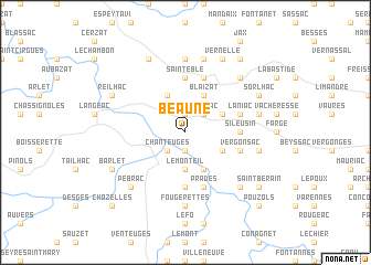 map of Beaune