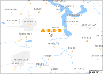 map of Beau-O-Rama