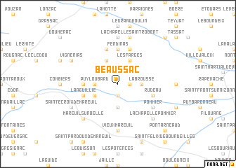 map of Beaussac