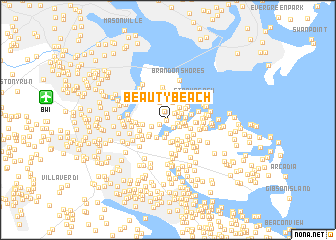 map of Beauty Beach