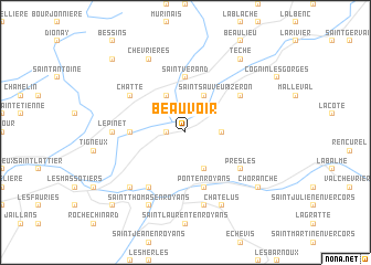 map of Beauvoir