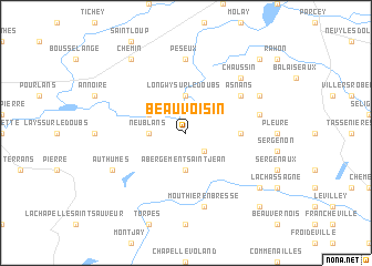 map of Beauvoisin
